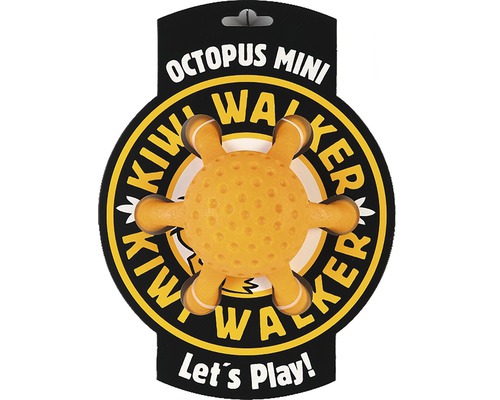 Hundespielzeug Kiwi Play Octopus Maxi orange 17 x 7 cm