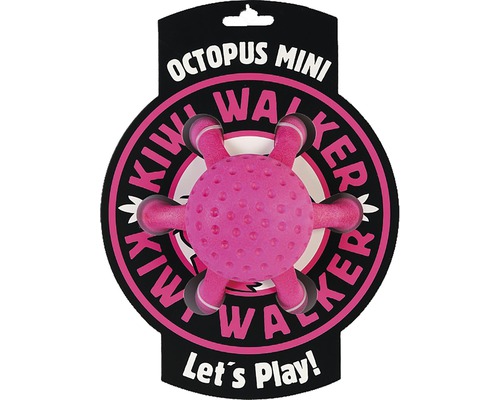 Hundespielzeug Kiwi Play Octopus Maxi pink 17 x 7 cm