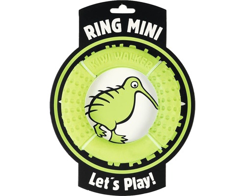 Hundespielzeug Kiwi Play Ring Mini grün 13,5 x 2,5 cm