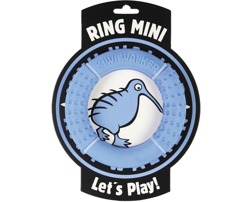 Hundespielzeug Kiwi Play Ring Mini blau 13,5 x 2,5 cm