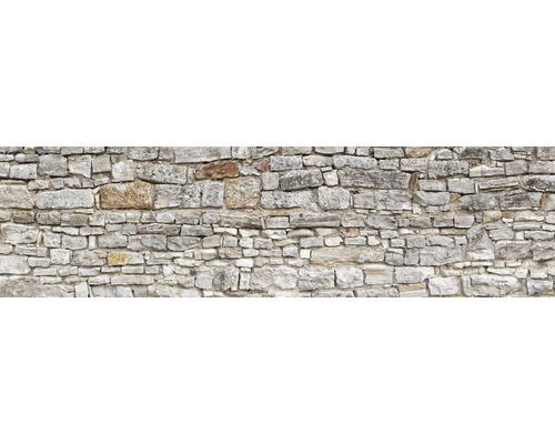 Küchenrückwand mySpotti Splash Pietra Steinwand 2200 x 600 mm SP-F1-1828 Mauer aus Natursteinen