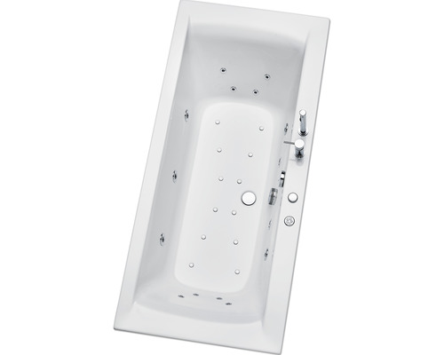 Rechteckige Badewanne mit Whirlpoolfunktion, Aufsicht