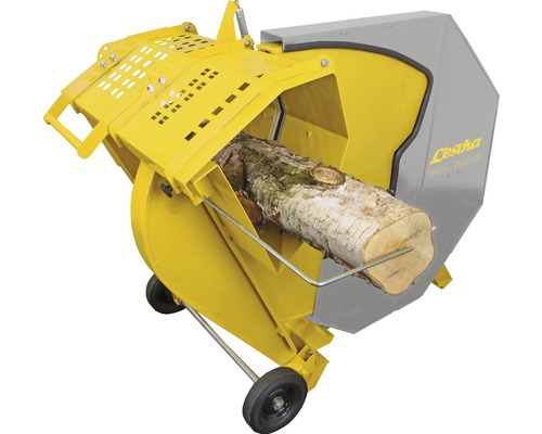 Lescha Wippkreissäge mit Holzstamm