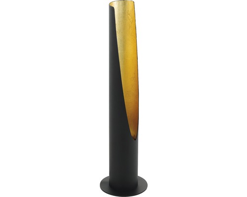 LED Tischlampe Stahl 5,0W 340 lm 3000 K warmweiß HxØ 395x60 mm Barbotto schwarz/gold mit Schnurzwischenschalter