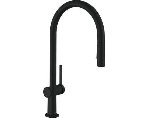 hansgrohe Küchenarmatur mit Ausziehbrause TALIS M54 schwarz matt 72800670