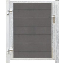 Gartentor mit Rahmen aus Metall und Füllung aus Holz