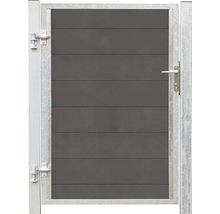 Gartentor aus Metall mit Füllung aus Kunststoff