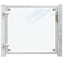 Metall Gartentür mit transparentem Einsatz