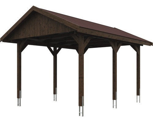 Holz Carport mit Dach