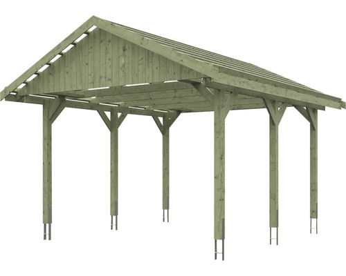 Holz Carport mit Satteldach