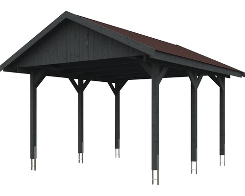 Holzcarport mit Dach