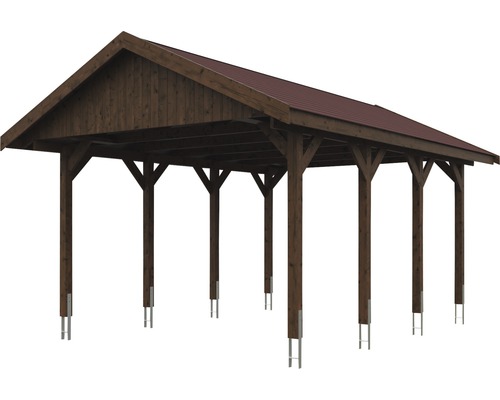 Holzcarport mit Dach