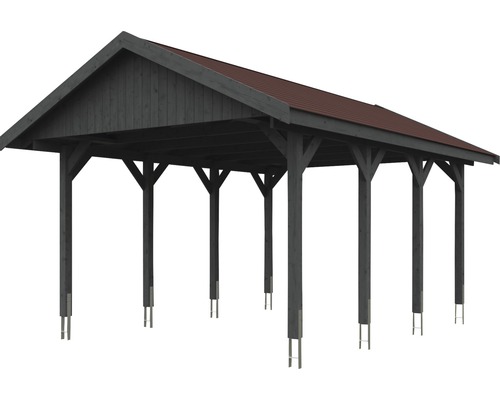 Holzcarport mit Dach