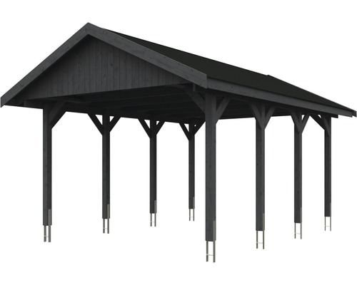 Carport aus Holz mit Dach
