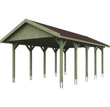 Holzcarport mit Satteldach