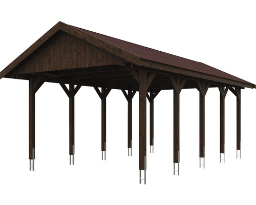 Holzcarport mit Dach