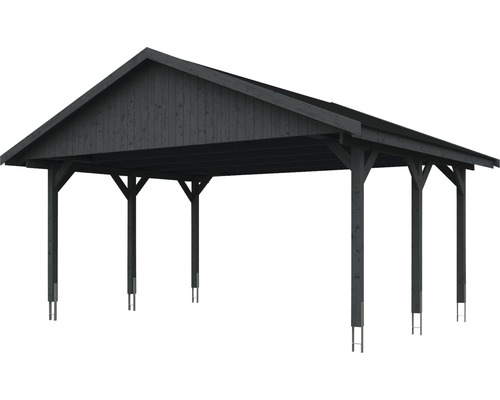 Holzcarport mit Satteldach