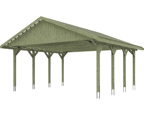 Holz Carport Konstruktion mit Dach