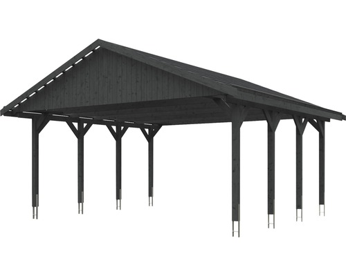 Holzcarport mit Satteldach für den Aussenbereich