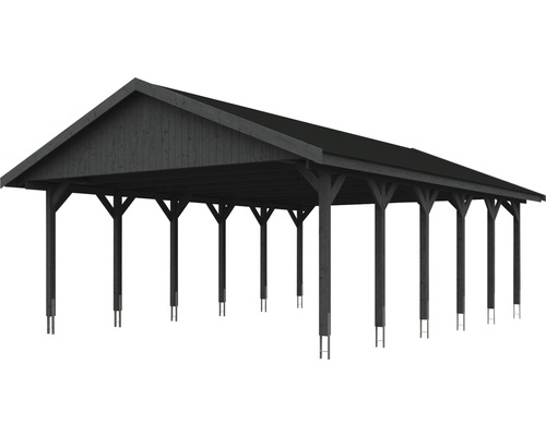 Carport aus Holz mit Dach