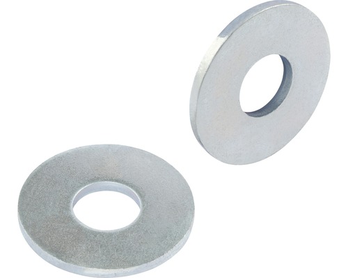Unterlegscheibe Reyher DIN 9021 Ø 6,4 mm galv. verzinkt 100 Stück Zwei Metallscheiben mit Loch in der Mitte