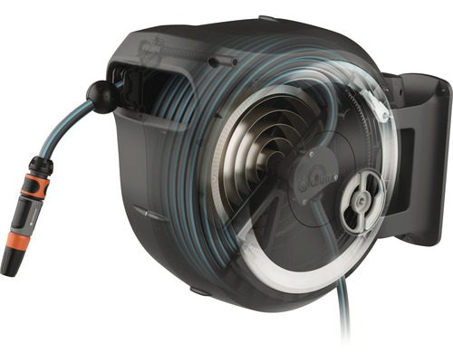 Gardena Schlauchbox mit Schlauchaufroller zur Wandmontage