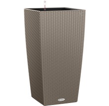Pflanzvase Lechuza Cubico Cottage 40 Kunststoff H 75 cm sandbraun