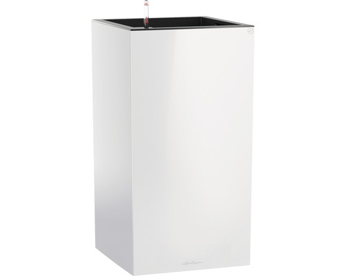 Pflanzvase Lechuza Canto Premium 40 x 40 x 75,8 cm weiß Rechteckiger Pflanzkübel mit Bewässerungssystem