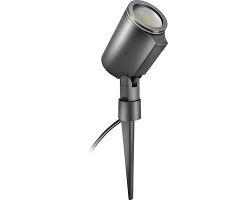 Steinel Garten Spot 6,7W 512 lm 3000 K warmweiß H 369 mm Spot Garden anthrazit Gartenstrahler mit Erdspieß zur Aussenbeleuchtung