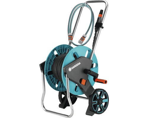 Gardena Schlauchwagen mit Schlauch und Rädern