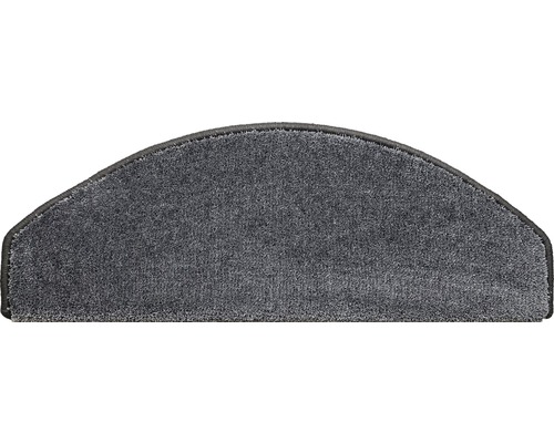 Stufenmatte Sweet halbrund anthrazit 23,5x65x4,5 cm Grauer Treppenläufer zum Schutz der Treppe und zur Erhöhung der Sicherheit