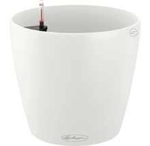 Weißer Pflanztopf mit Wasserstandsanzeige