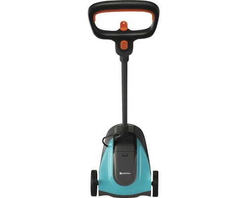 Gardena Akku-Rasentrimmer mit Griff und Rädern