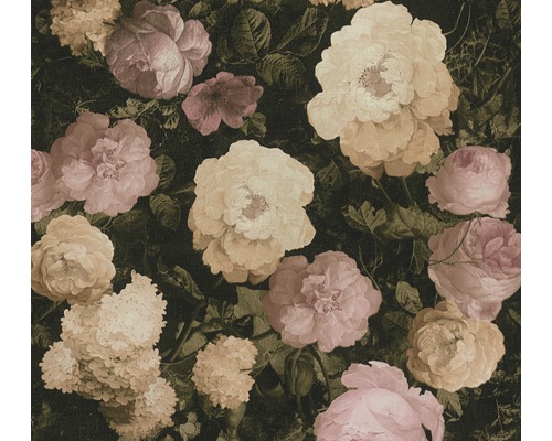 Vliestapete 37650-1 History of Art Blumen creme Tapete mit Rosenmuster