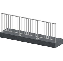 Metallgeländer auf Betonfundament