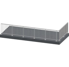 Metallgeländer auf Betonkonstruktion