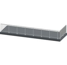 Illustration eines Aluminiumgeländers für den Außenbereich.