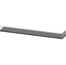 Brücke mit Geländer für den Gartenbereich
