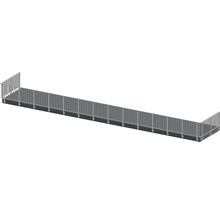 Pontonbrücke mit Geländer