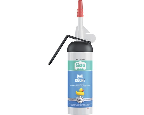 Sista Bad & Küche Silikon Spender weiss 100 ml Sista Bad & Küche Silikon Spender weiss 100 ml