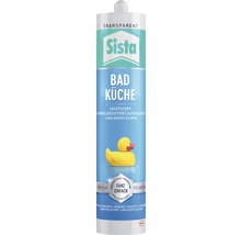 Sista Bad Küche Dichtstoff, transparent, zur Anwendung in Bad und Küche