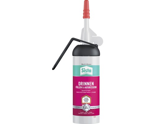 Sista Drinnen Füllen & Ausbessern Acryl Spender weiß 100 ml Sista Dichtstoff zum Füllen und Ausbessern für Innenräume