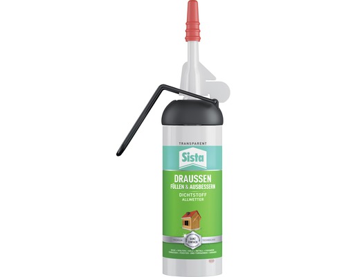 Sista Draußen Füllen & Ausbessern Dichtstoff Spender transparent 100 ml Sista Dichtstoff Allwetter für Aussenanwendungen