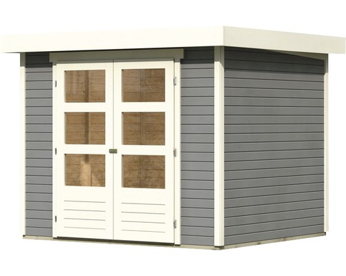 Gartenhaus mit Doppeltür und Fenstern