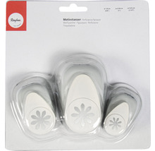 Rayher Motivstanzer Set mit drei Größen für Blumenmotive