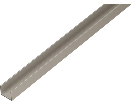 U-Profil Alu silber eloxiert 22x15x1,5 mm, 1 m