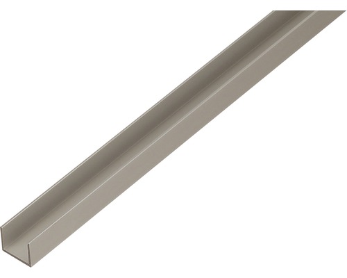 U-Profil Alu silber eloxiert 22x15x1,5 mm, 1 m U-Profil aus Metall