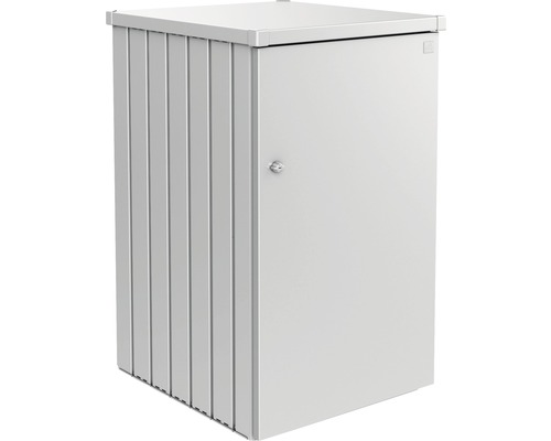 Mülltonnenbox Biohort Alex Variante 1 80 x 88 x 129 cm silber Metall Mülltonnenbox mit Tür