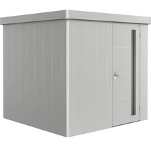 Gerätehaus Biohort Neo 2B Standardtür 236 x 236 cm silber-metallic