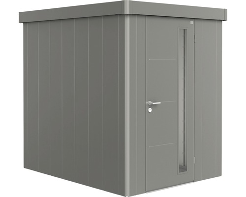 Gerätehaus biohort Neo 2A Standardtür 166 x 222 cm quarzgrau-metallic